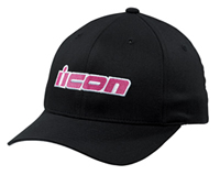 Women's Icon Slant Black & Pink Hat